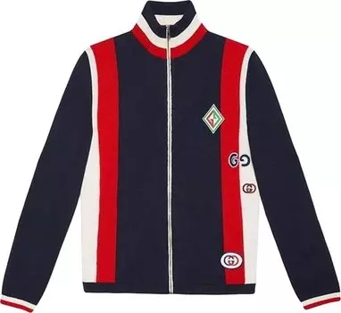 Свитер Gucci Logo Appliqued Striped Wool Sweater Multicolor, разноцветный