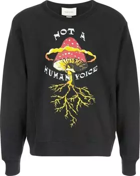 Свитер Gucci Not A Human Voice Sweater Black, черный