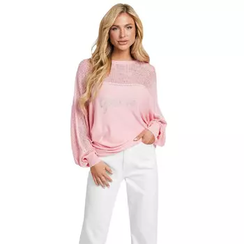 Свитер Guess Factory Dalina Logo, розовый