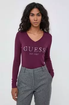 Свитер Guess, фиолетовый