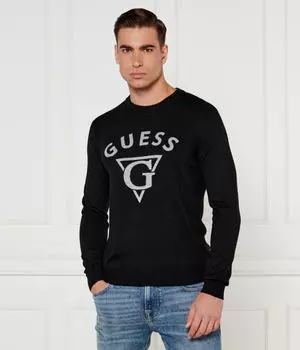 Свитер Guess Jeans Edgar Regular Fit, черный