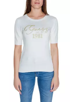 Свитер Guess с короткими рукавами, белый