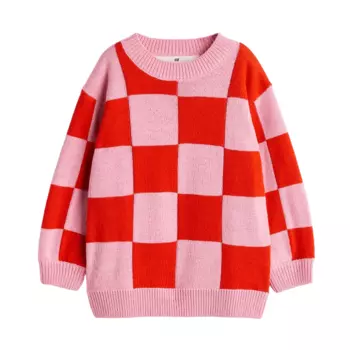 Свитер H&amp;M Check, розовый