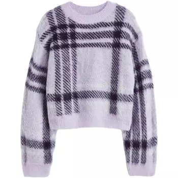 Свитер H&amp;M Divided Knit, cветло-фиолетовый/черный