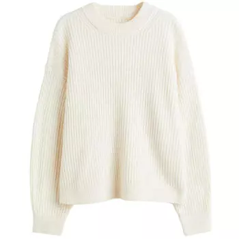 Свитер H&amp;M Everyday Fashion Knit, кремовый