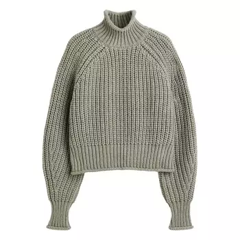 Свитер H&amp;M Knit, светло-зеленый хаки