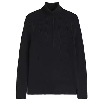 Свитер H&M Muscle Fit Turtleneck, черный