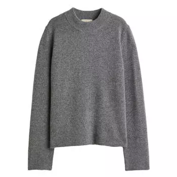 Свитер H&amp;M Premium Selection Cashmere, серый меланж