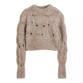Свитер H&amp;M Premium Selection Wool-blend, бежевый
