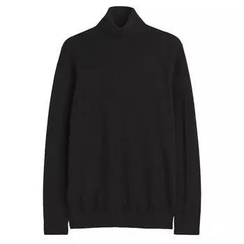 Свитер H&M Slim Fit Fine-knit Turtleneck, черный