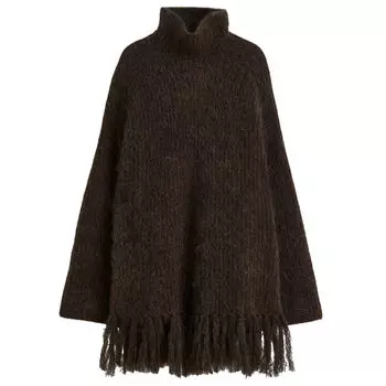Свитер H&amp;M Trend with Fringe, темно-коричневый