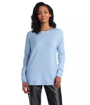 Свитер H Halston, Long Sleeve Raglan Crew Neck Sweater