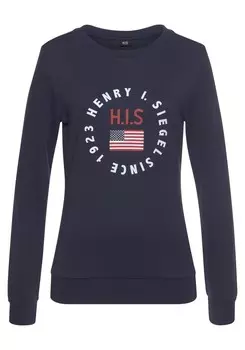 Свитер H.I.S Sweatshirt, морской синий