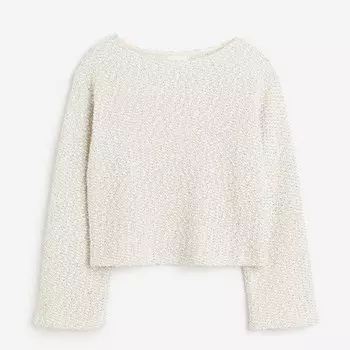 Свитер H&M Boxy, светло-бежевый