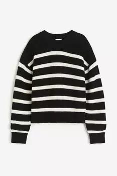 Свитер H&M Everyday Fashion, черный/черный