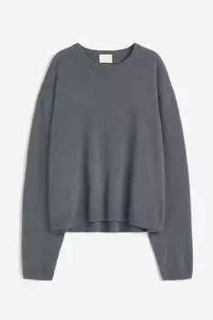 Свитер H&M Fine Cashmere, темно-серый