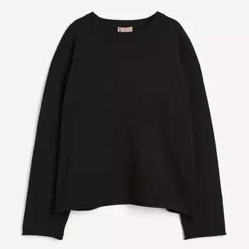 Свитер H&M Fine-knit, черный