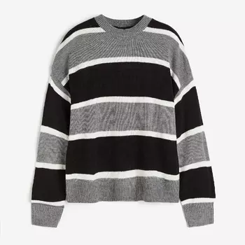 Свитер H&M Jacquard-knit, серый
