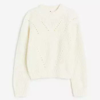 Свитер H&M Kids Cotton-blend, кремовый
