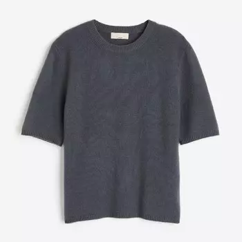Свитер H&M Knit Cashmere, темно-серый