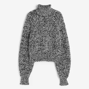 Свитер H&M Knit, черный