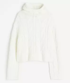 Свитер H&M Knitted, кремовый