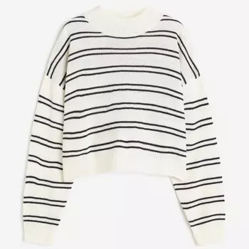 Свитер H&M, кремовый/черный