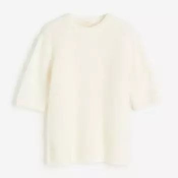 Свитер H&M Mohair-blend Knit, кремовый