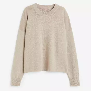 Свитер H&M Oversized, бежевый