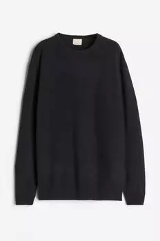 Свитер H&M Oversized Cashmere, черный
