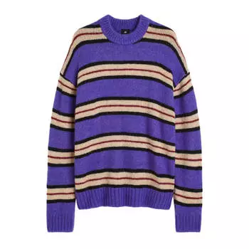 Свитер H&M Oversized Fit, темно-фиолетовый