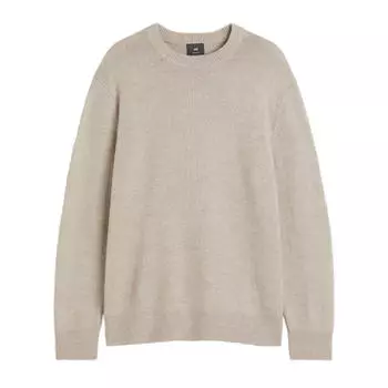 Свитер H&M Regular Fit Fine-knit, бежевый