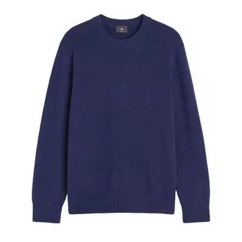 Свитер H&M Regular Fit Fine-knit, темно-синий