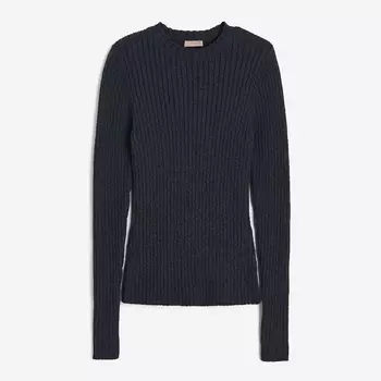 Свитер H&M Rib-knit, темно-серый