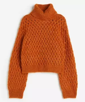 Свитер H&M Turtleneck, терракотовый