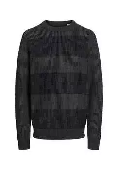 Свитер Хьюго вязаный свитер r-neck Jack & Jones, черный
