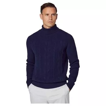 Свитер Hackett Cable Roll Neck, синий
