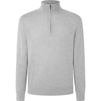 Свитер Hackett Cotton Cashmere Half Zip, серый