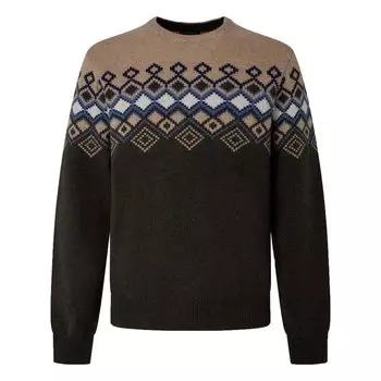 Свитер Hackett Fairisle, зеленый