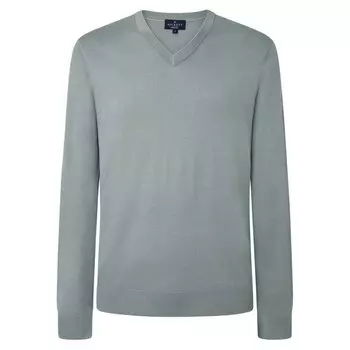 Свитер Hackett Gmd Merino Silk V Neck, серый