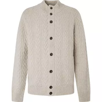 Свитер Hackett Herringbone Button, бежевый