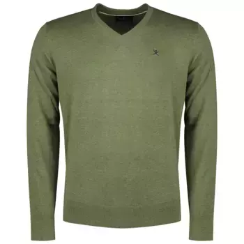 Свитер Hackett HM703313 v neck, зеленый