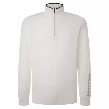 Свитер Hackett Hs Knit Half Zip, белый