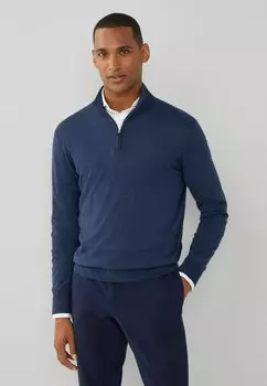 Свитер Hackett London, темно-синий