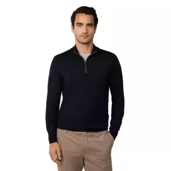 Свитер Hackett Merino Silk half zip, синий