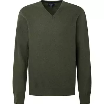 Свитер Hackett Merino V Neck, зеленый