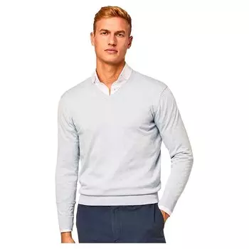 Свитер Hackett Silk V Neck, синий