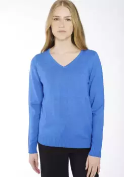 Свитер HaILY’S с V-образным вырезом "LS P VK Fi44ona", голубой