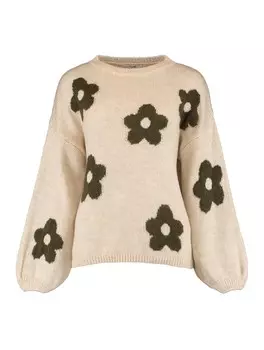 Свитер Hailys FL44OWER, кремовый