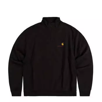 Свитер half zip american script sweat Carhartt Wip, черный